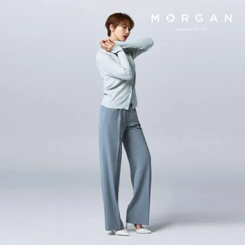 MORGAN 와이드 턱 팬츠 잇템5