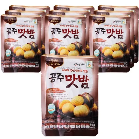 국산밤으로 만든 꿀맛 공주맛밤 50g  30봉 잇템5