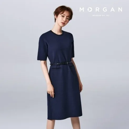 MORGAN 반팔 니트 원피스 할인 받는법