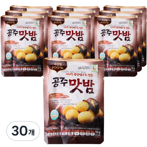 농가애 국산밤으로 만든 공주맛밤 50g  30봉 솔직 후기