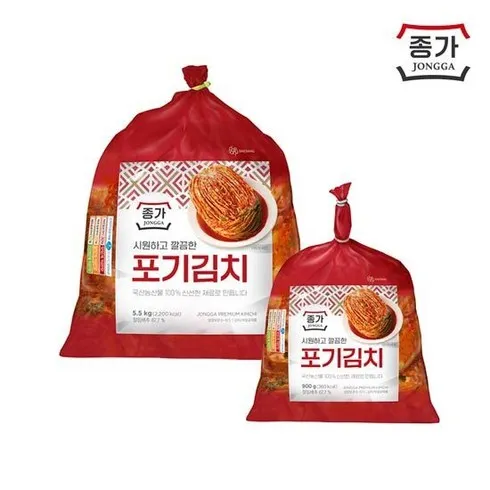 종가 중부식 포기김치 11kg (5.5kg X 2 할인 받는법